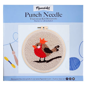 Punch Needle Kit Pettirosso