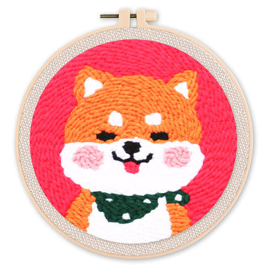 Punch Needle Cucciolo Shiba