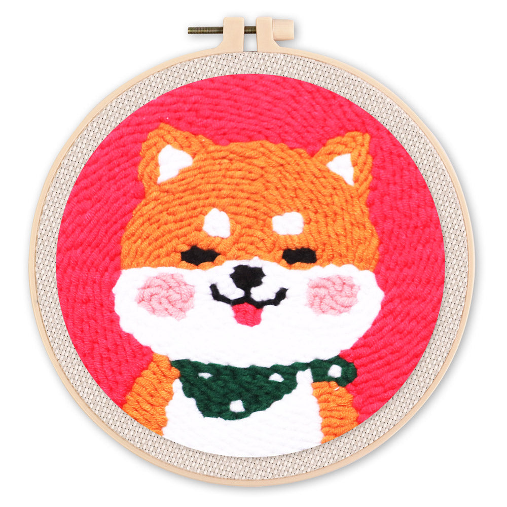 Punch Needle Cucciolo Shiba