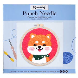 Punch Needle Kit Cucciolo Shiba