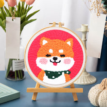 Carica l&#39;immagine nel visualizzatore di Gallery, Punch Needle Kit Cucciolo Shiba