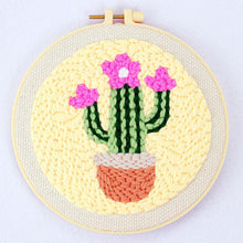 Carica l&#39;immagine nel visualizzatore di Gallery, Punch Needle Piccolo cactus in fiore