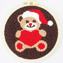 Carica l&#39;immagine nel visualizzatore di Gallery, Punch Needle Orsacchiotto di Natale