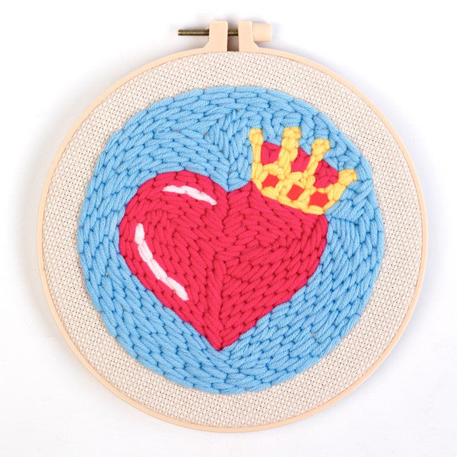 Punch Needle Cuore regale