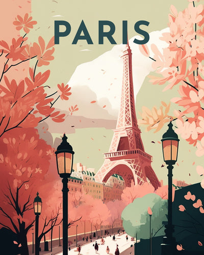 Diamond Painting - Poster di viaggio a Parigi II