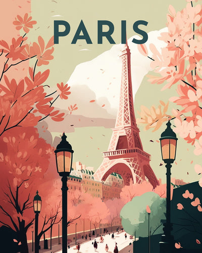 Diamond Painting - Poster di viaggio a Parigi II