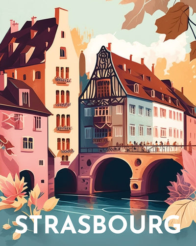 Diamond Painting - Poster di viaggio a Strasburgo