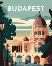 Carica l&#39;immagine nel visualizzatore di Gallery, Diamond Painting - Poster di viaggio a Budapest