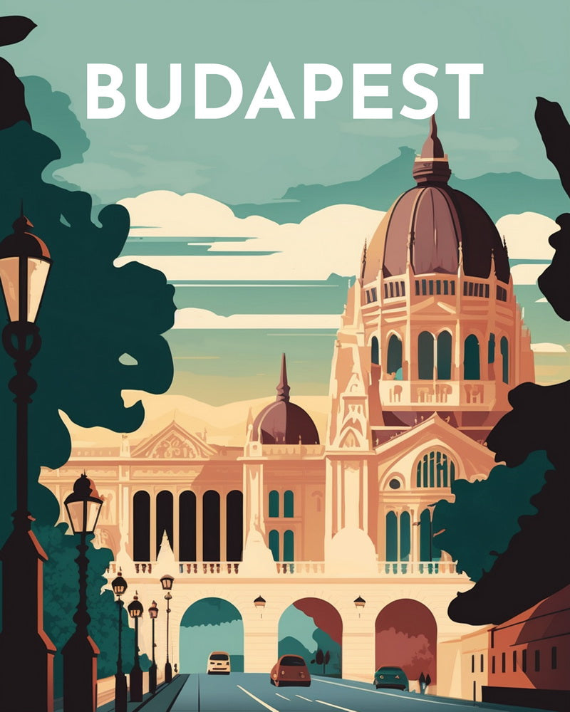 Diamond Painting - Poster di viaggio a Budapest