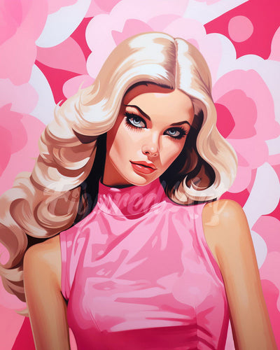 Diamond Painting - Blonde Pink Diva