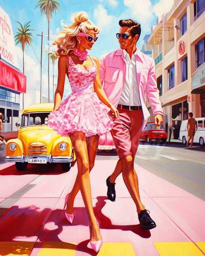 Diamond Painting - Pink Duo in California