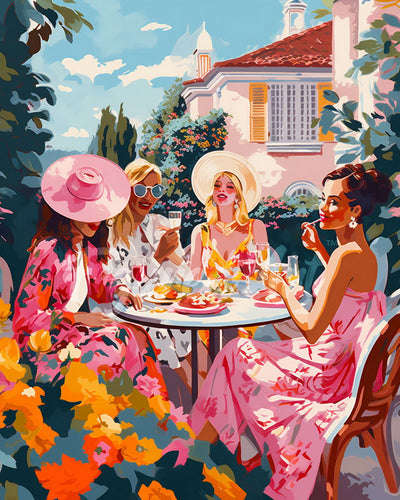 Diamond Painting - Pink Club al Ristorante