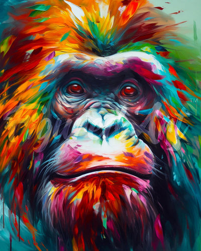 Diamond Painting - Orango Astratto Colorato