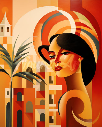 Diamond Painting - Donna a Cuba Art Deco