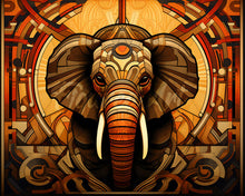 Carica l&#39;immagine nel visualizzatore di Gallery, Diamond Painting - Elefante Art Deco