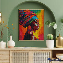 Carica l&#39;immagine nel visualizzatore di Gallery, Diamond Painting - Donna Africana con Turbante