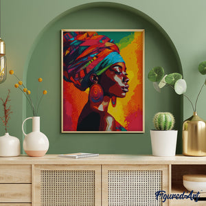 Diamond Painting - Donna Africana con Turbante