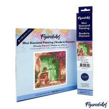 Carica l&#39;immagine nel visualizzatore di Gallery, Mini Diamond Painting 25x25cm Ingresso fiorito