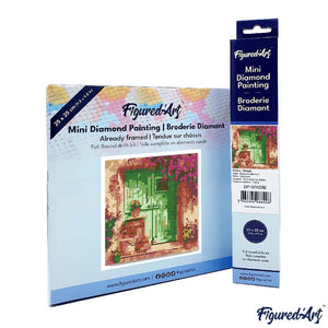 Mini Diamond Painting 25x25cm Ingresso fiorito