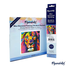 Carica l&#39;immagine nel visualizzatore di Gallery, Mini Diamond Painting 25x25cm Leone Pop Art