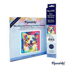 Carica l&#39;immagine nel visualizzatore di Gallery, Mini Diamond Painting 25x25cm Cane Pop Art Astratto