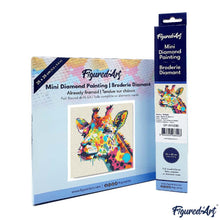 Carica l&#39;immagine nel visualizzatore di Gallery, Mini Diamond Painting 25x25cm Giraffa Pop Art Astratta