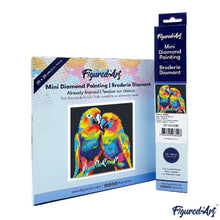 Carica l&#39;immagine nel visualizzatore di Gallery, Mini Diamond Painting 25x25cm Pappagalli Pop Art Astratti