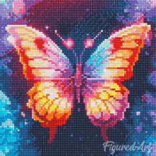 Carica l&#39;immagine nel visualizzatore di Gallery, Mini Diamond Painting 25x25cm Scintillante Farfalla