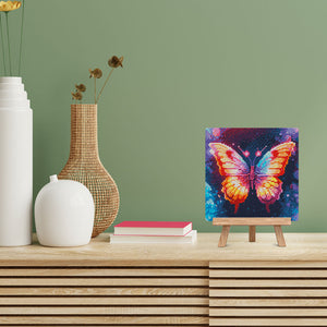 Mini Diamond Painting 25x25cm Scintillante Farfalla