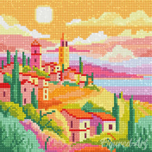 Carica l&#39;immagine nel visualizzatore di Gallery, Mini Diamond Painting 25x25cm Primavera Toscana