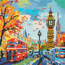 Carica l&#39;immagine nel visualizzatore di Gallery, Mini Diamond Painting 25x25cm Autunno a Londra