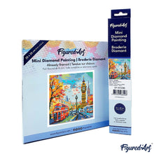 Carica l&#39;immagine nel visualizzatore di Gallery, Mini Diamond Painting 25x25cm Autunno a Londra