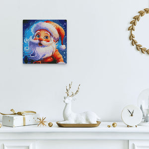 Mini Diamond Painting 25x25cm Sorridente Babbo Natale