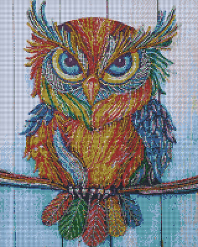 Diamond Painting - Gufo E Diamanti