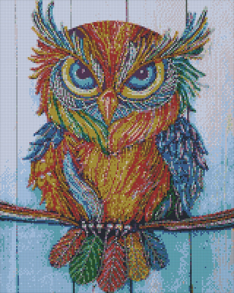 Diamond Painting - Gufo E Diamanti