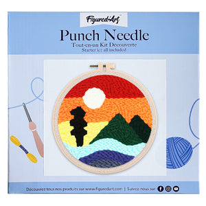 Punch Needle Kit Montagna e Tramonto