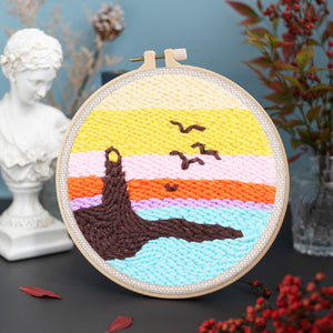 Punch Needle Kit Faro e Tramonto