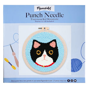 Punch Needle Kit Testa di Gatto