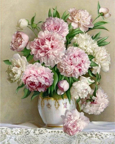 Ricamo a Punto Croce - Bouquet Di Peonie