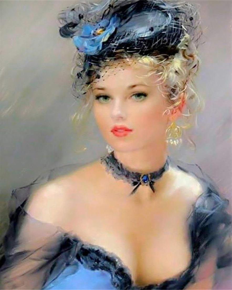 Diamond Painting - Una donna molto elegante