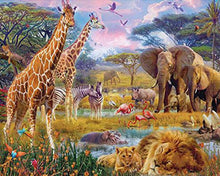 Carica l&#39;immagine nel visualizzatore di Gallery, Diamond Painting - Animali nella savana