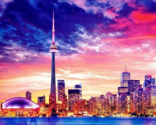 Carica l&#39;immagine nel visualizzatore di Gallery, Diamond Painting - Panorama di una grande città
