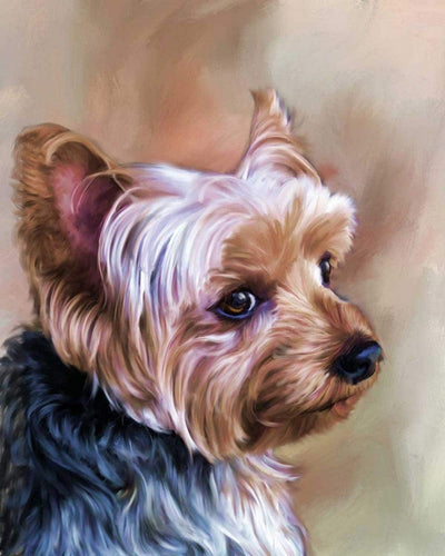 Diamond Painting - Ritratto di un piccolo cane