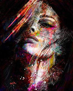 Diamond Painting - Viso Colorato