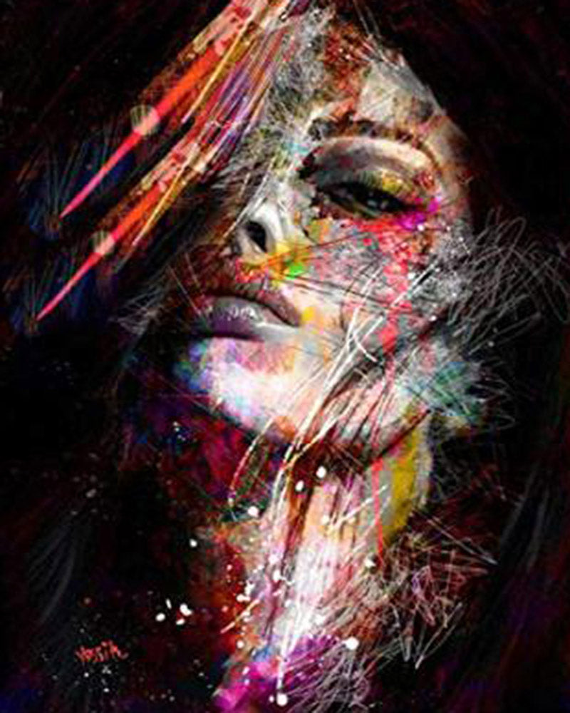Diamond Painting - Viso Colorato