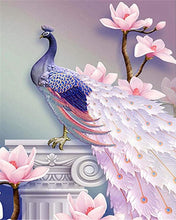 Carica l&#39;immagine nel visualizzatore di Gallery, Diamond Painting - Bel pavone e fiori