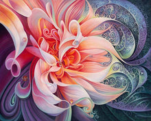 Carica l&#39;immagine nel visualizzatore di Gallery, Diamond Painting - Forma del fiore