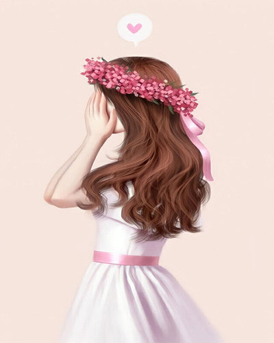 Diamond Painting - Profilo di Bambina