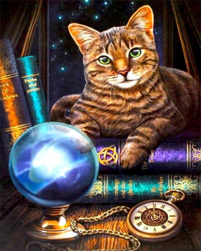 Diamond Painting - Il gatto del mago