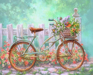 Diamond Painting - Bicicletta Fiorita